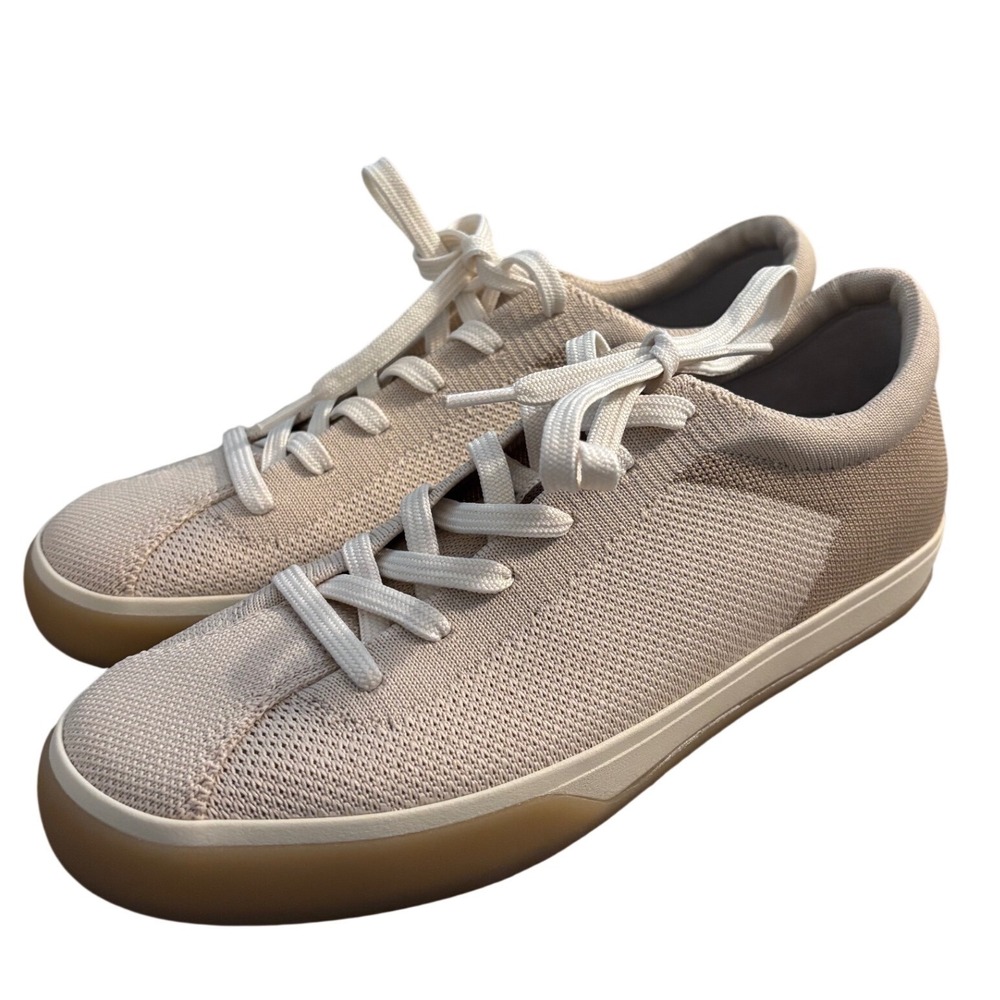 Rothys The RS01‎ Sneaker Sand Beige Knit Lace Up Low Top Shoes Womens size 9